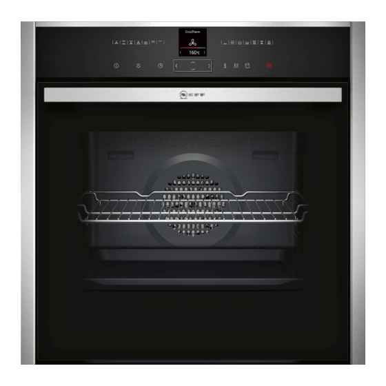 NEFF B17VR22N1 Electric Oven Manuals