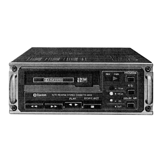 Clarion G-80D Service Manual
