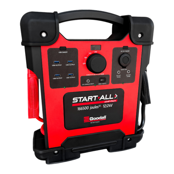 Vanair Goodall START-ALL JUMP-PACK 12/14V User Manual