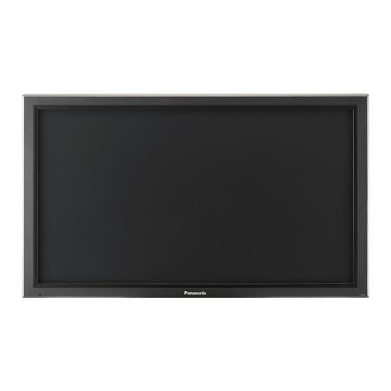 Panasonic TH-42PF50U Operating Instructions Manual