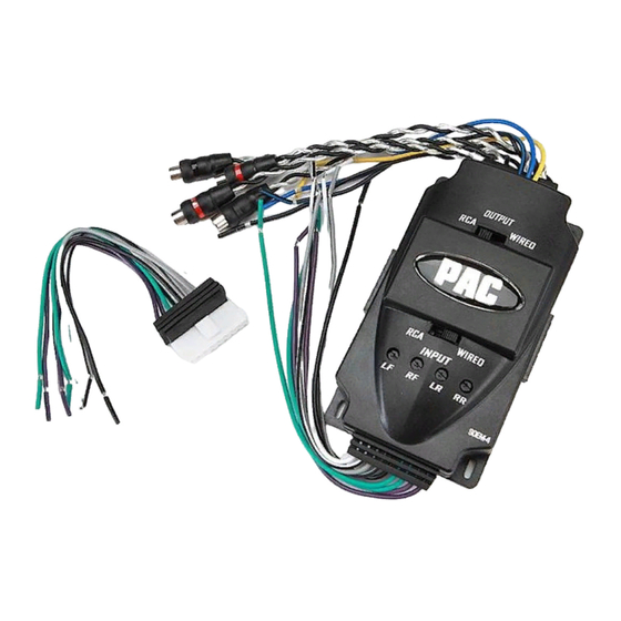 PAC SOEM-4 Wiring Instructions