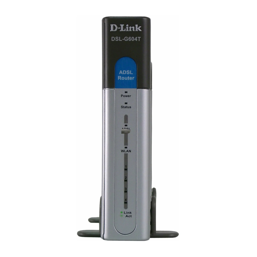 D-Link DSL-G604T Quick Installation Manual