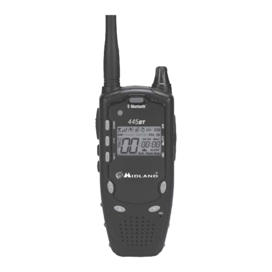 Midland 445 BT Bluetooth Walkie-Talkie Manuals