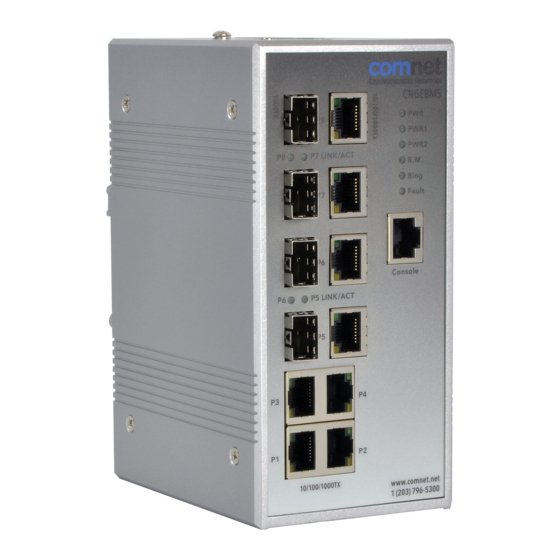 Comnet CNGE8MS Installation And Operation Manual