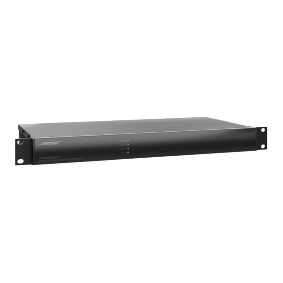 Bose ControlSpace ESP-1240A Installation Manual