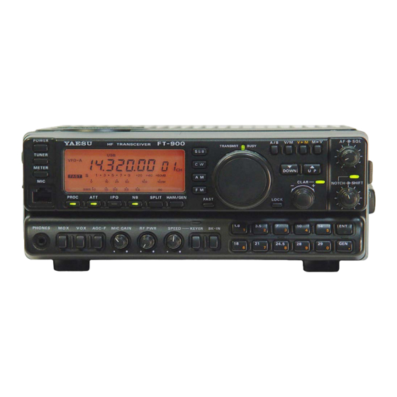 YAESU FT900 OPERATING MANUAL Pdf Download ManualsLib