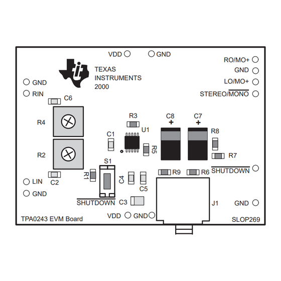 Texas Instruments TPA0243 User Manual
