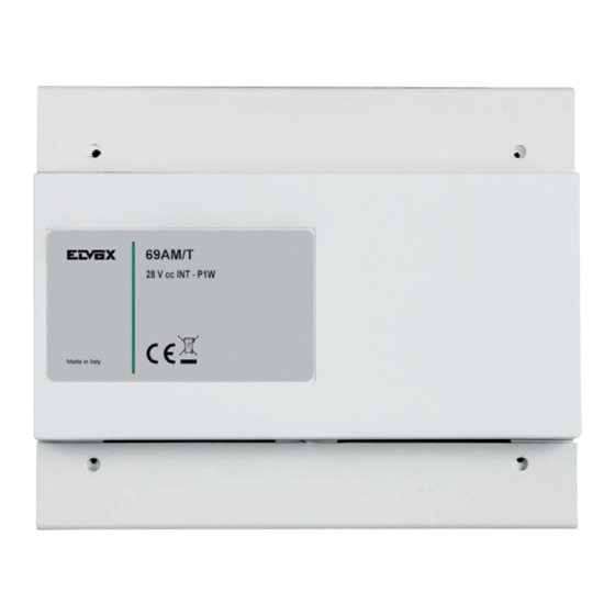Vimar Elvox 69AM/T Installer's Manual