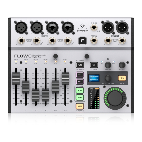 Behringer FLOW 8 Firmware Update