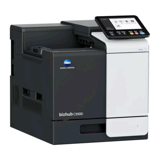 Konica Minolta bizhub C3300i Shortcut Manual