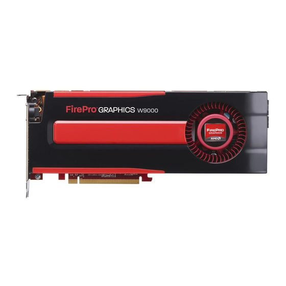 AMD FirePro W9000 Manuals
