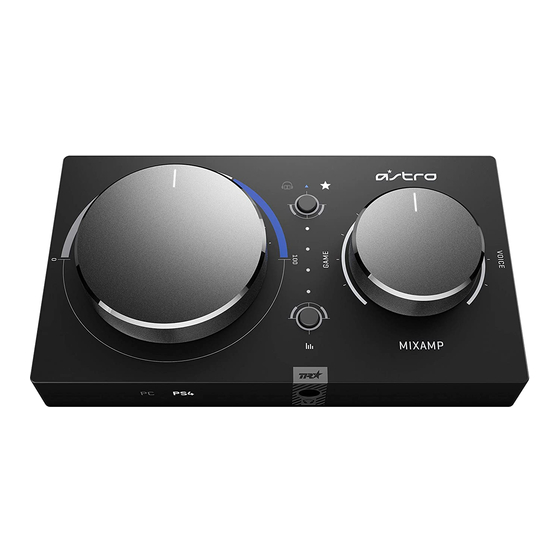 ASTRO MixAmp Pro TR Quick Start Manual