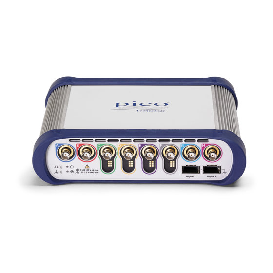 PICO PicoScope 6000E Series Quick Start Manual