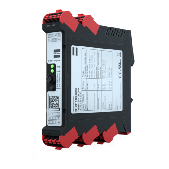 KRIWAN INT69 F Diagnose Installation Instructions