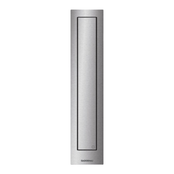 Gaggenau Vario 400 Series Manual