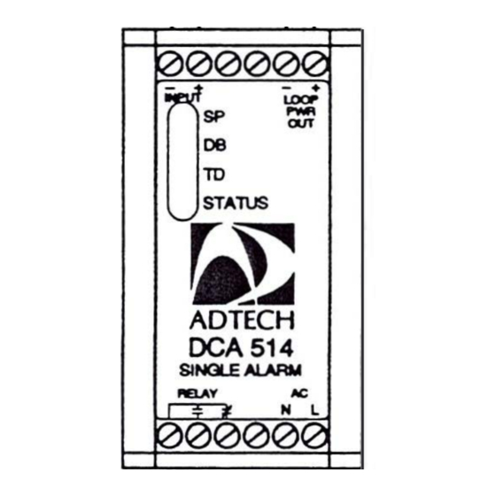 Adtech DCA 514 Instruction Manual