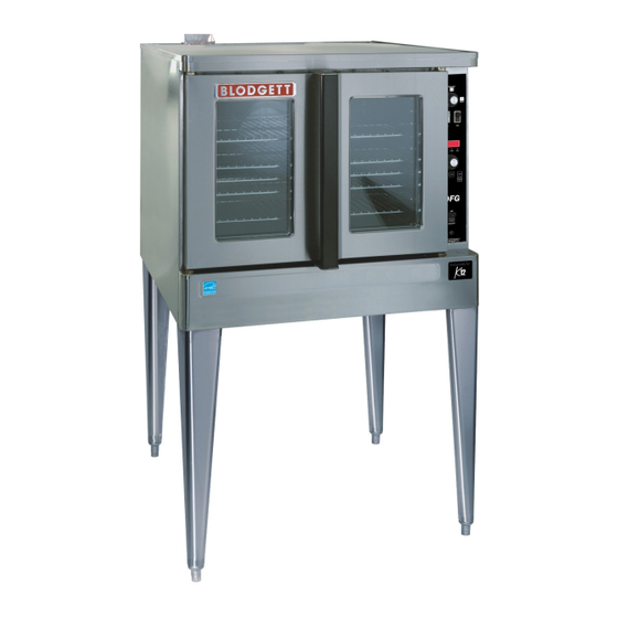 User Manuals: Blodgett DFG-100-K12-ES Convection Oven