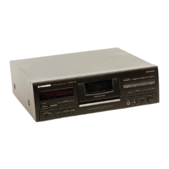 Pioneer CT-S830S Operating Instructions Manual