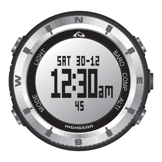 HighGear Alti-XT Series Quick Start Manual