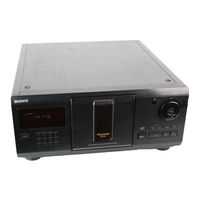 Sony CDP-CX225 - 200 Disc Cd Changer Operating Instructions Manual