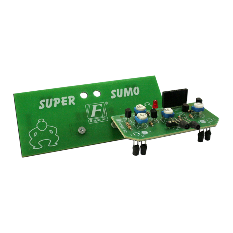 FUTURE KIT AVR1 SUPER SUMO ROBOT Manual