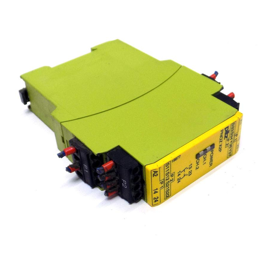 Pilz PNOZ X2P Operating Instructions Manual