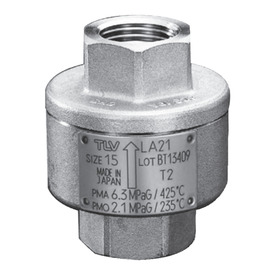 TLV LA13 Thermostatic Air Vent Manuals