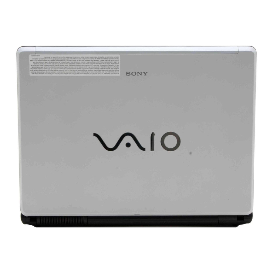 Sony VAIO VGN-FE570G Specifications