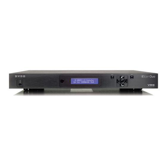 DVDO DVD VCR Combo Owner's Manual Supplement