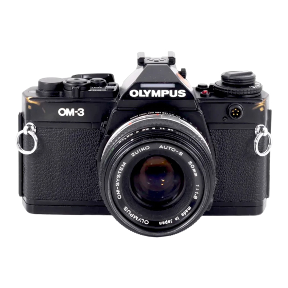 Olympus om-3 Instructions Manual