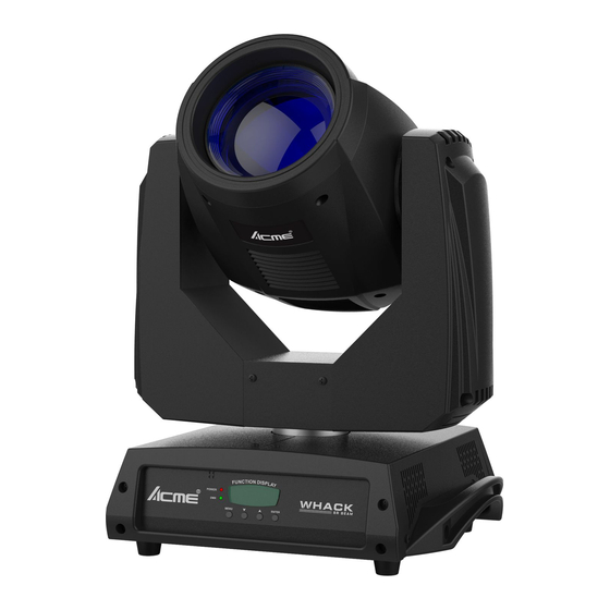 ACME Whack Gobo Light Source Manuals