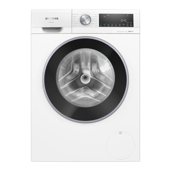Siemens WG54G202GB Washing Machine Manuals
