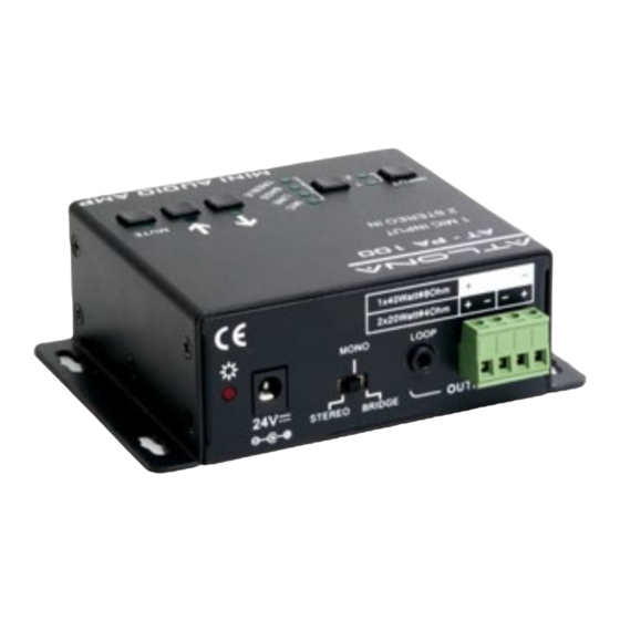 Atlona AT-PA100 User Manual