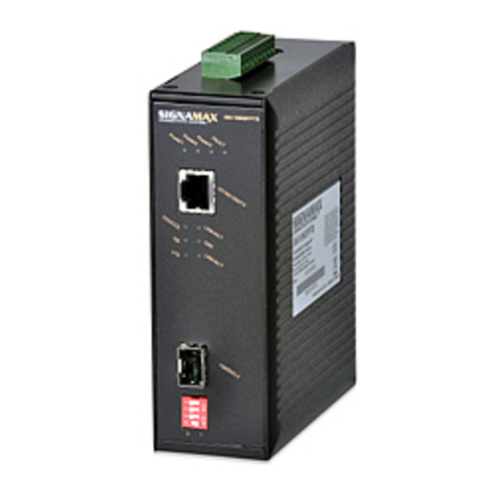 SignaMax Gigabit SFP Converter 065-1896SFPTB Manuals