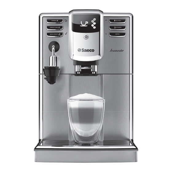 Saeco HD8914 Instruction Manual