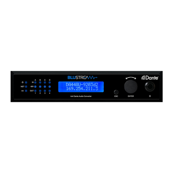 BluStream Dante DA44AU User Manual