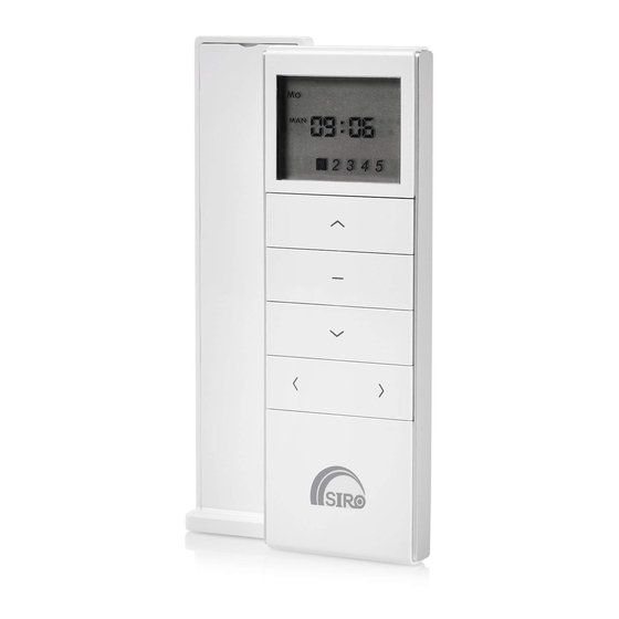 Siro SI1605 Manual