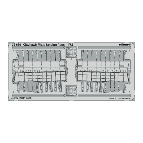 Eduard Kittyhawk Mk.Ia landing flaps Manual