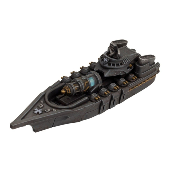 WARCRADLE STUDIOS Dystopian Wars Templehof Battlefleet Assembly Instructions Manual