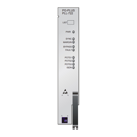 ADC PG-PLUS PLL-722 Manual