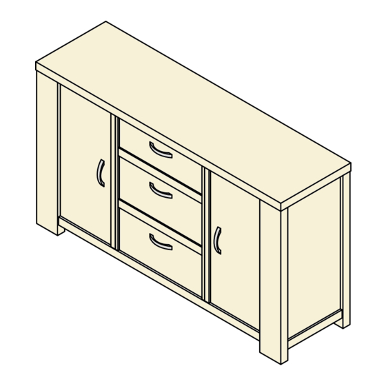 Dunelm York Large Sideboard 30150574 Assembly Instructions Manual