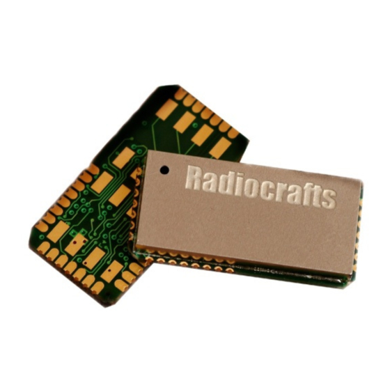 Radiocrafts RC1180-MBUS Manual