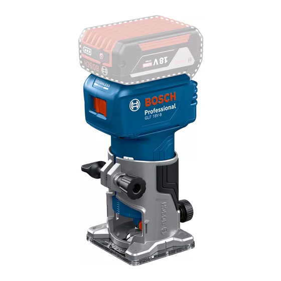 Bosch Professional GLF 18V-8 Instructions Manual