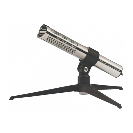 Sennheiser MD 402 LM Manual