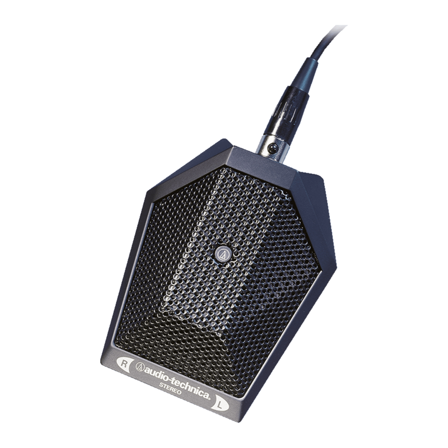 Audio Technica STEREO BOUNDARY MICROPHONE AT849 Specifications