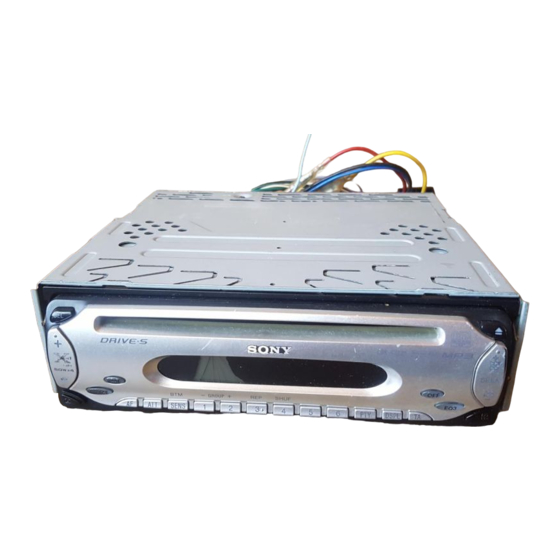Sony CDX-S2220 Operating Instructions Manual