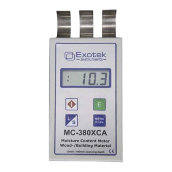 Exotek Instruments MC-380XCA User Manual