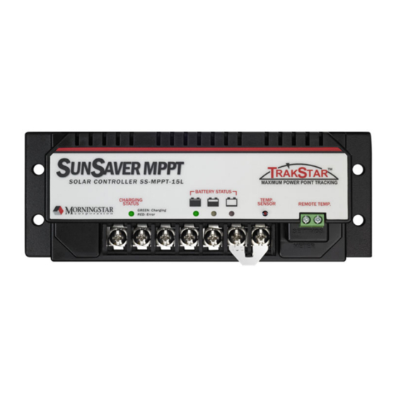 Morningstar SunSaver MPPT Quick Start Manual