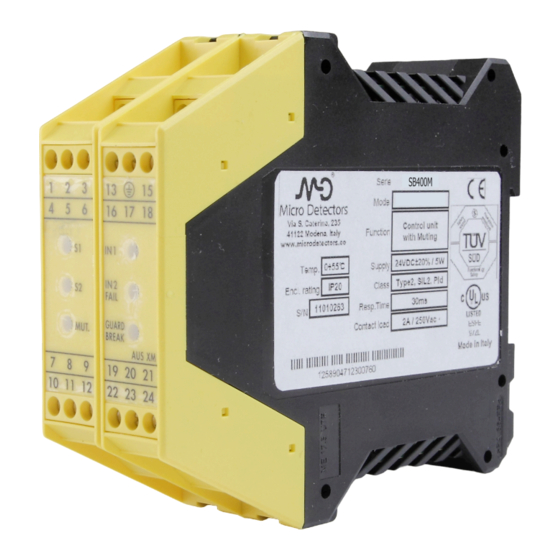Micro Detectors SB400M Installation And Operation Manual
