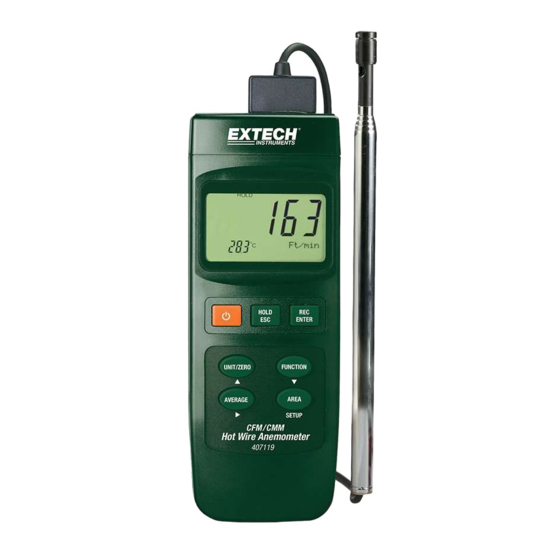 Extech Instruments 407119-NIST User Manual